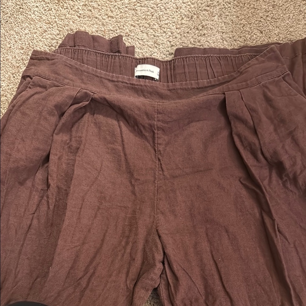 Abercrombie & Fitch Brown Wide Leg Pants